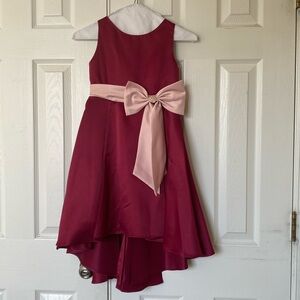Children’s (Girls) Magenta & Light Pink (Bow) Rare Editions Formal Dress Size 6x